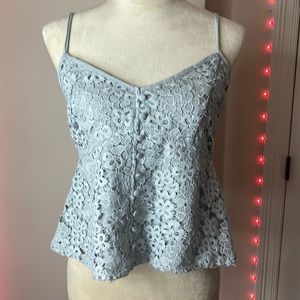 blue flower knitted too